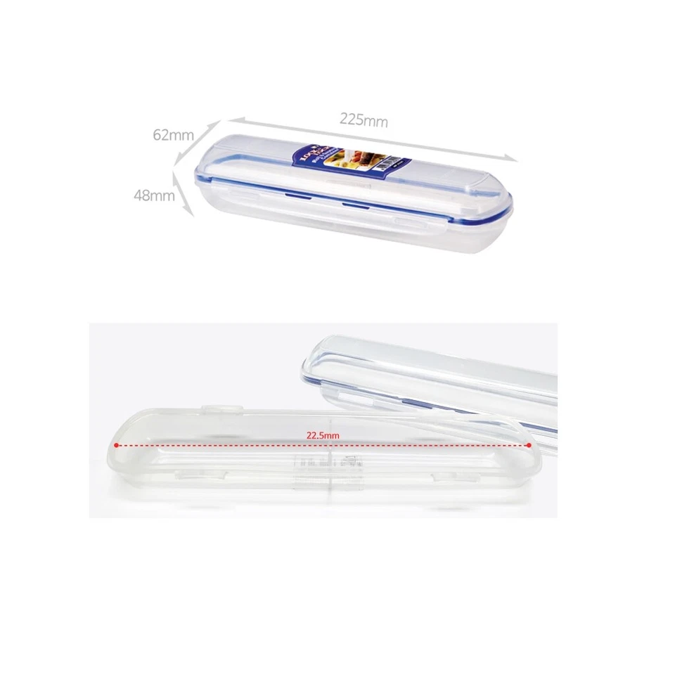 Lock & Lock Take Out Gimbap Airtight Container Sushi Roll Sausage Clear LunchBox - Image 4 of 4