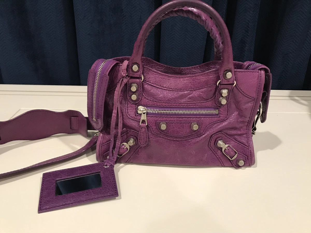 Balenciaga City Bag (Mini)💜 So purple! #luxuryalternatives