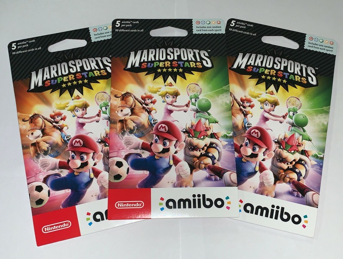 Mario Sports Superstars Amiibo Card 3-Pack (5 Cards per Pack