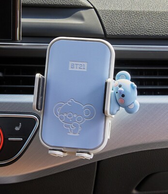 BT21 Baby NEW Car Wireless Charger Charging Cradle Cell Air