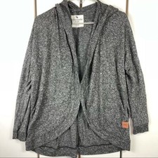 Abercrombie Kids Gray Open Front Cardigan Hoodie Size 13/14 L 