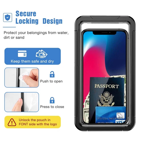 Universal Waterproof Underwater Diving Case Cover for iPhone 14 13 12 15 Pro Max - Picture 8 of 13