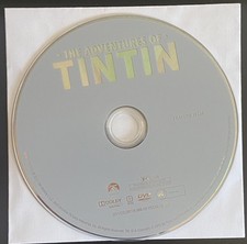 📀 Neuf The Adventures Of Tintin (2011) - Disque DVD Only en Blanc Papier Manche