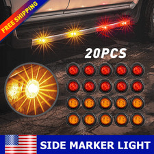 Led Truck Running Board Lights 34 Bullet Design Whiteamber 12v24v Universal