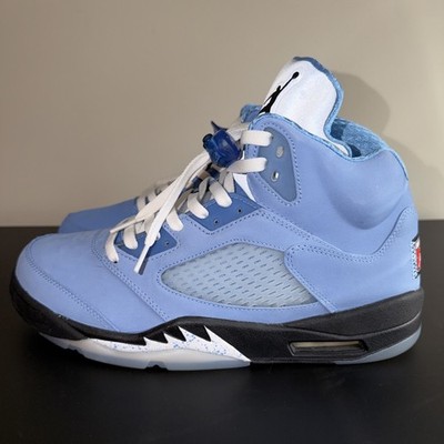Air Jordan 5 Retro UNC University Blue Sneakers Size 12 DV1310-401
