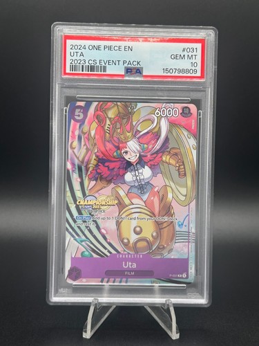 • Uta • P-031 CS 2023 Event Pack Championship Promo PSA 10 Gem Mint