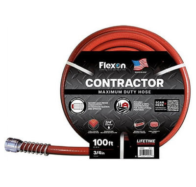 Flexon 3/4IN 100FT Contractor Garden Hose