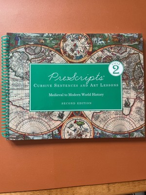PreScripts Cursive Sentences and Art Lessons Medieval to Modern World History