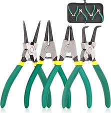 Snap Ring Pliers Set 4pcs Heavy Duty 7 Internal External Circlip Pliers