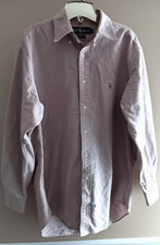 Vintage Polo Ralph Lauren Oxford Button Down Shirt 15 1/2-33 Flesh Pony Logo