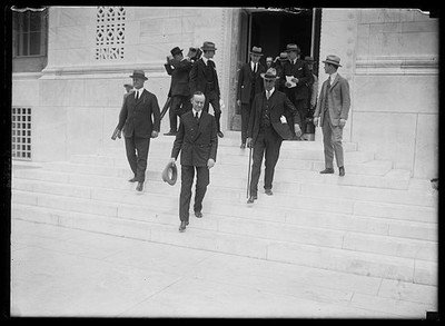 Washington DC Pres Calvin Coolidge 1924 Fine Arts Building Dedication Steps