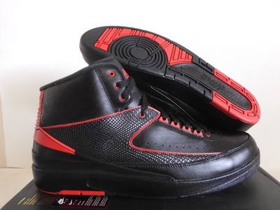 Nike Air Jordan 2 Retro Alternate 87 Black-Varsity Red Sz 17 Rare! [834274-001]