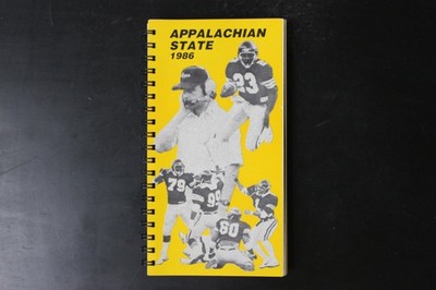Appalachian State 1986 Football Program ASU College Sports Guide NCAA