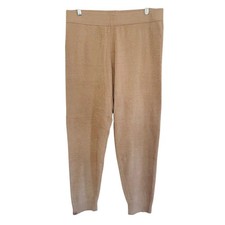 NWOT Barefoot Dreams CozyChic Ultra Lite Lounge Pants Tan Beige Knit Joggers M