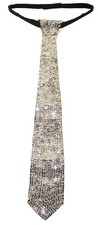 Sequin Neck Tie Silver