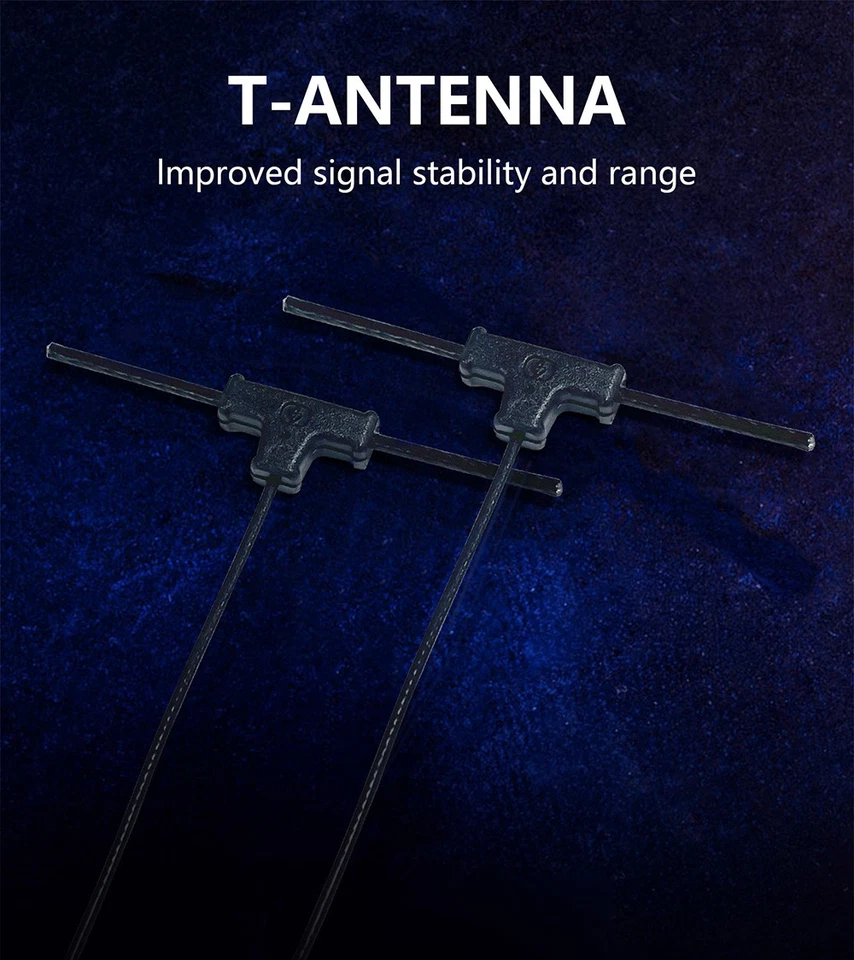 9IMOD 2,4GHz Empfänger ELRS Empfänger 2,4 GHz T Antenne Empfänger für FPV Drone - Bild 4 von 4