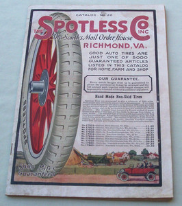 1919 THE SPOTLESS CO. INC Mail Order Catalog / Richmond VA / Farm Home MUCH MORE
