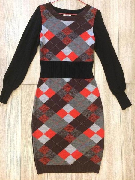 Women Polsha Dress Black Wool 38 / M / 46