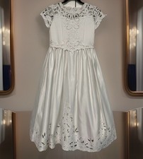 Cinderella Flower Girl Wedding Pageant Princess White Gown Girl Sz 7