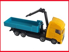 Siku 1683 Camion Volvo Polybenne Benne Grue Jaune Turquoise 1/87 Vintage TBE
