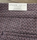 Chico's Brigitte Geo Slim Ankle Pants, NWT, Sz 1.5R 10 R Sweet Berry So Slimming — photo 6