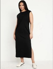 Old Navy Black Maxi Dress, Sleeveless Casual Basic Long Dress Size S