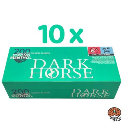 Dark Horse Strong Menthol Filterhülsen King Size (10x 200 Stück)