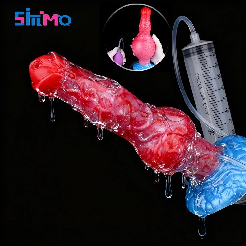 Spritzen-Hund-Dildo-Aufblasbare-Großen–Masturbator-G-Punkt-Stimulation