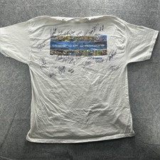 Vintage Yamaha Weekend Of Champions Shirt Tee Mens 2XL White Daytona 2003 Signed