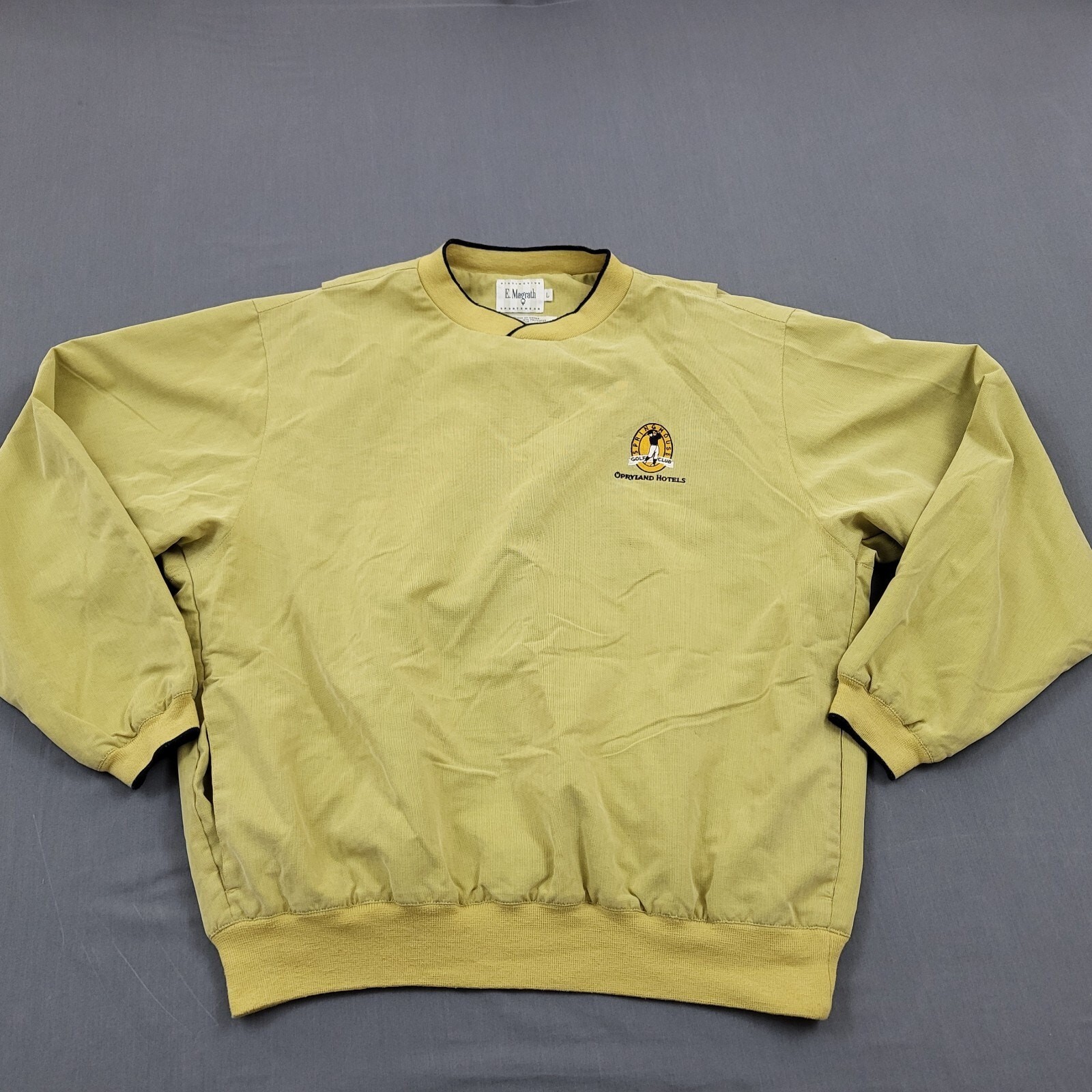 Vintage E Magrath Mens L Embroidered Spring House Golf Jacket