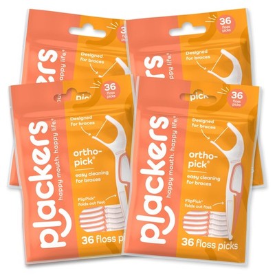 Plackers OrthoPick  Floss Picks Designed for Braces, Tuffloss  Made Without P...