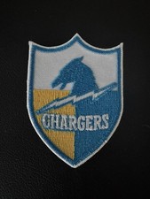 Vintage Retro Throwback San Diego Chargers Logo Powder Blue Gold Patch Old Stock