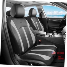 Front Car Seat Covers, Breathable Mesh Automotive Seat Frontpair Light gray