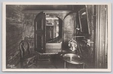 Hareide Bergen Norway Old Norwegian Room Interior Postcard c1920s