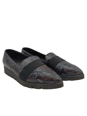 PETER KAISER Slip-on Dames Chaussures basses T EU 38 brun-gris clair-noir - Photo 1/4