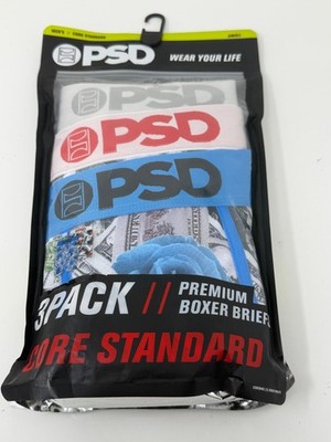PSD Underwear Men's  Boxer Briefs - 3 Pack Small Core Standard