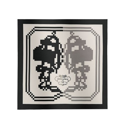 Hermes Breed Gara Pixel Pocket Square 45 H804199T 06 138727486