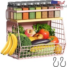 Magnetic Shelf Heavy Duty Storage Organizer Easy Install No Drill Kitchen Office