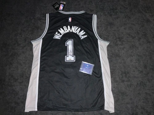 Victor Wembanyama Signed Basketball Jersey- Autographed Spurs NIKE NBA AUTO +COA