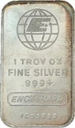 Engelhard Globe 1 Troy Ounce Fine Silver Bar .999 Silver