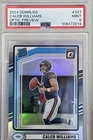 2024 Donruss Caleb Williams Rookie Card #327 Optic preview Holo. PSA 9!  Bears