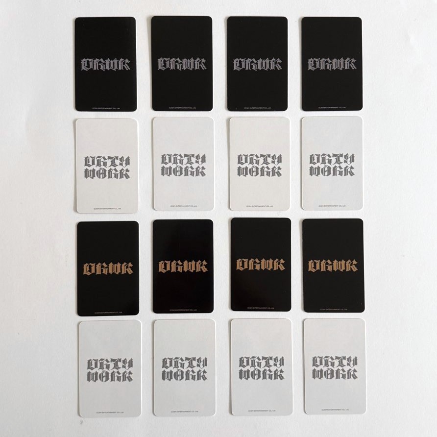 Aespa 1st Single Album Dirty Work Pop-Up Official MD Trading Card