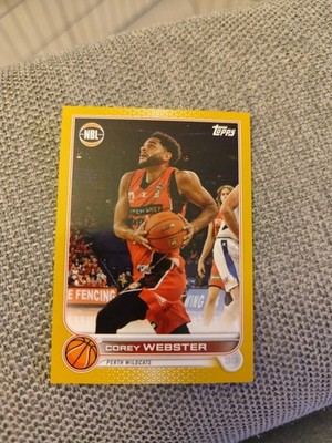 2022-23 Topps NBL National Basketball League - Corey Webster #69 Gold /50