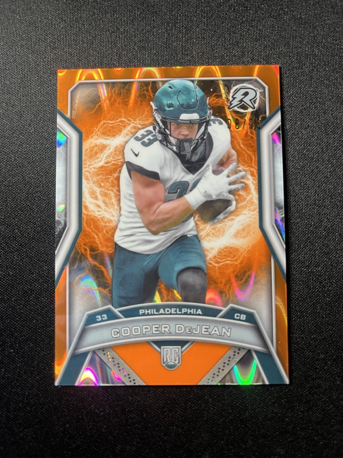 2024 Topps Resurgence - Rookies Cooper DeJean #179 Orange Power Surge /25 (RC)