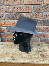 AKUBRA Mens Vintage Pure Fur Felt Hat * Sz: S-M  Made In Australia 🇦🇺