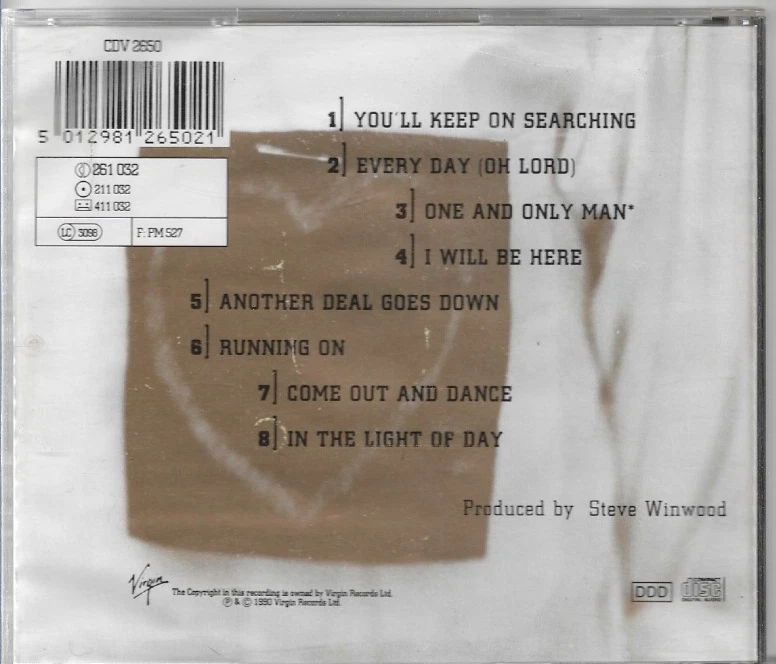 Refugees of the heart (1990) von Steve Winwood - CD - 1990 - Bild 2 von 2