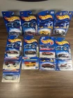 VINTAGE HOT WHEELS LOTUS JAGUAR DODGE CHARGER ALL NEW IN PACKAGE FERRARI