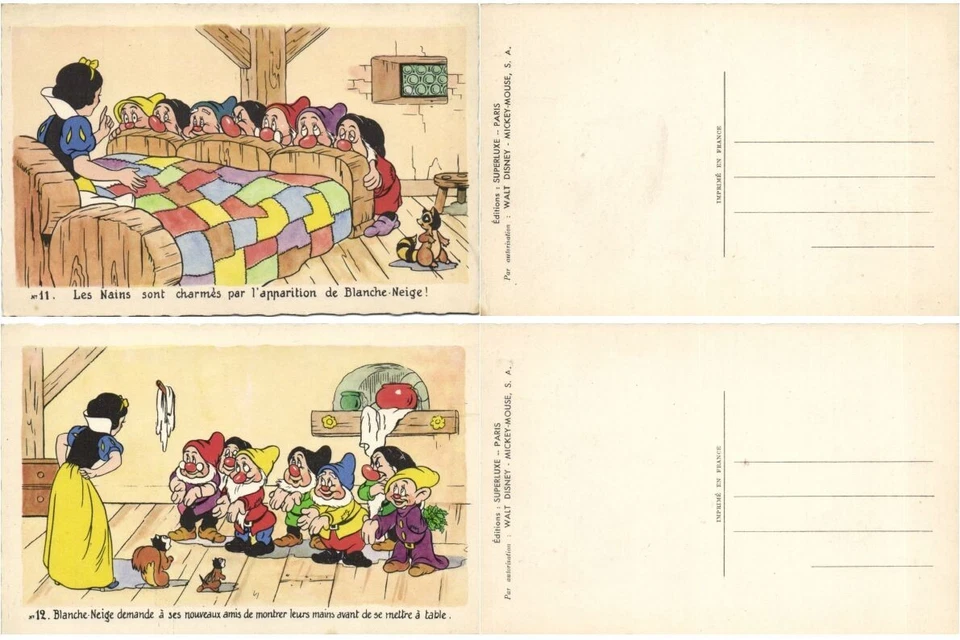 WALT DISNEY BLANCO NIEVE Y SIETE ENANOS Juego Completo 25 Piezas De Colección #2 (L3350) Foto 4 de 4