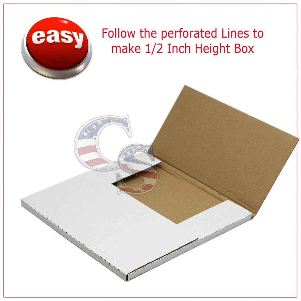 100 LP Premium Record Album Mailers Book Box Variable Depth Laser Disc Mailers - Image 4 of 4