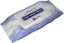 PurePAP CPAP Cleaning Wipes (30 Wipes) - 100% Cotton Sheets - Alcohol-Free CPAP